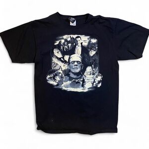 Monsters Classic Black Graphic T-Shirt